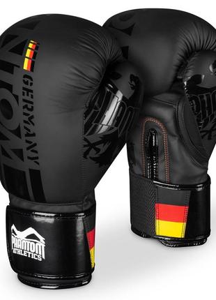 Боксерські рукавиці phantom germany black 14 унцій (капа в подарунок)