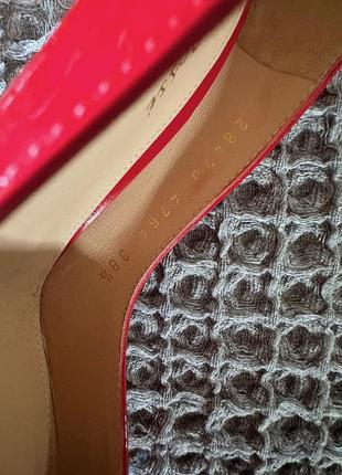 Красные лакированные туфли на шпильке из натуральной кожи gianvito rossi milano оригинал италия6 фото