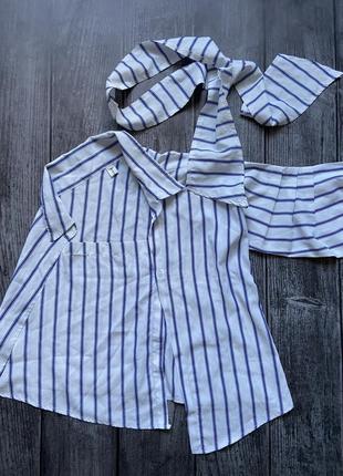 Рубашка на одне плече + пов‘язка на голову/сумку