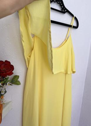 Сукня жовта з оголеними плечима4 фото
