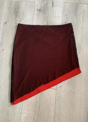 Асимметричная юбка юбка на одну сторону размер s верх из фатина4 фото