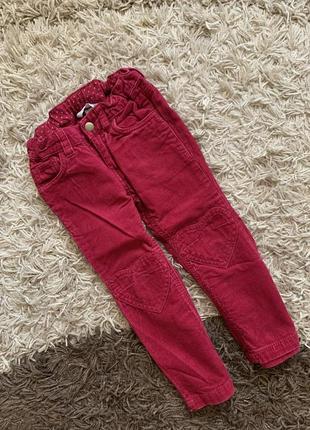 Вельветовые брюки h&amp;m, 2-3 года, рост 98 см. оригинал