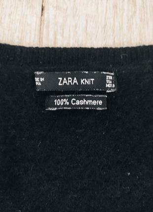 Черный кашемировый, кашемир свитер zara3 фото