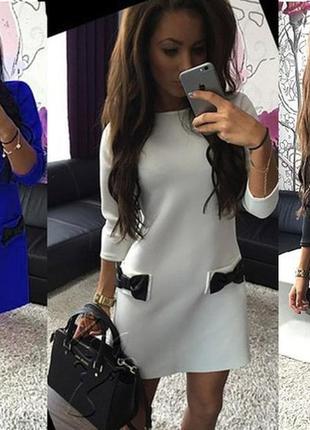 Жіноче плаття футляр осіннє з креп дайвінгу кольору розміри xs-3xl2 фото