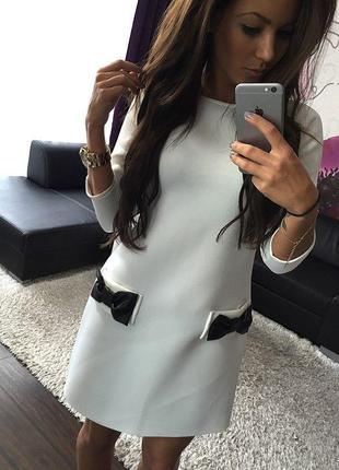 Жіноче плаття футляр осіннє з креп дайвінгу кольору розміри xs-3xl5 фото