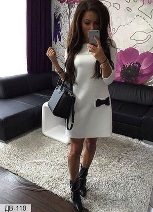 Жіноче плаття футляр осіннє з креп дайвінгу кольору розміри xs-3xl4 фото