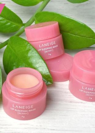 Ночная маска для губ laneige lip sleeping mask, 3 мл