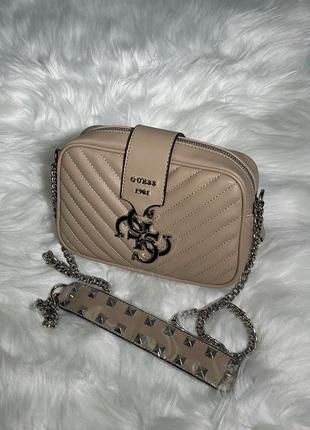 Сумка guess penelope beige6 фото