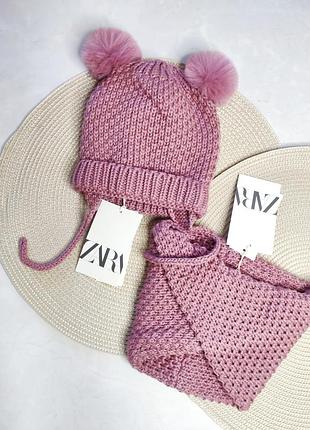 Шапка + хомут zara