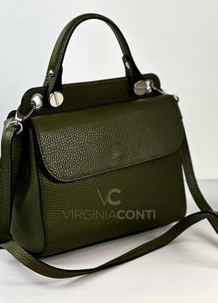 Сумка шкіряна жіноча чорна сумка жіноча італійська сумка шкіряна2 фото