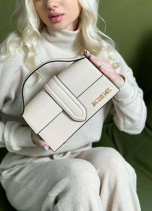 Женская сумка из эко-кожи jacquemus молодежная, брендовая сумка7 фото