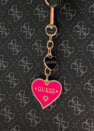 Жіноча сумка з екошкіри guess shopper black/blue / гес молодіжна, брендова сумка шопер5 фото