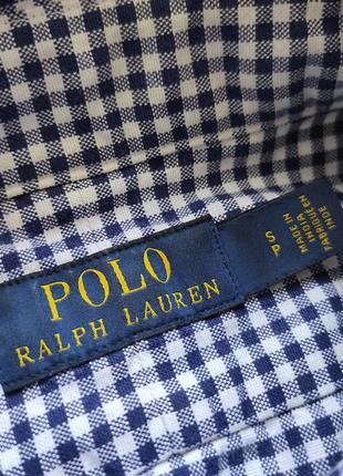 Мужская рубашка polo by ralph lauren на длинный рукав5 фото