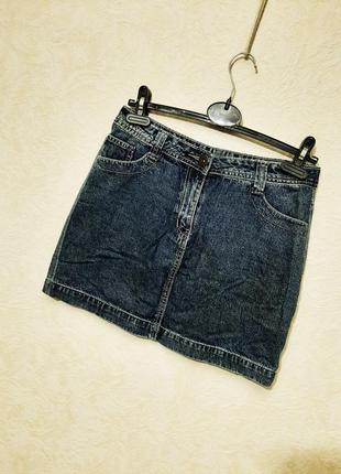 George турецкая юбка синяя джинсовая котоновая длина мини женская