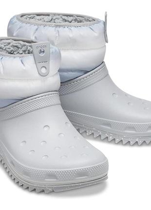 Crocs neo puff стильные зимние сапоги оригинал w7.8.9.10