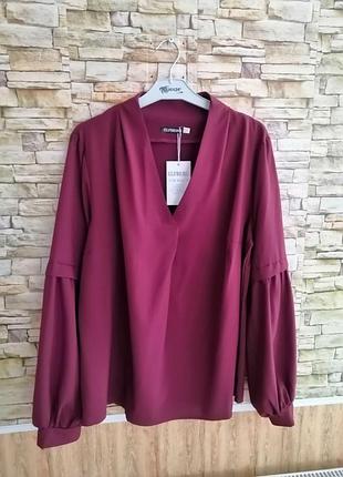 Блузы из воздушной ткани пышный рукав