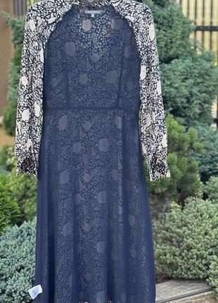 Laura ashley розкішне вишукане оригінальне плаття сукня максі віскоза s10 фото