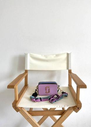 Сумка женская mj фиолетовая на плечо сумочка женская кожаная стильная сумка на два отделение9 фото