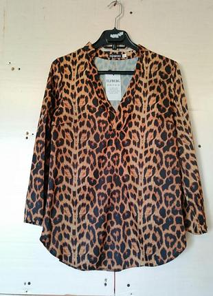 Легка леопардова блуза з дуже приємної тканини