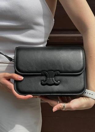 Женская сумка celine mini black, женская сумка, брендовая сумка селин черная