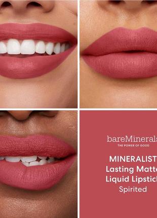 Помада bareminerals mineralist lasting matte liquid lipstick4 фото