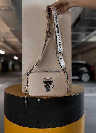 Жіноча сумка з екошкіри karl lagerfeld  на плече сумочка жіноча шкіряна стильна брендова