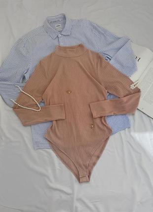 Бледно/розовый боди new look