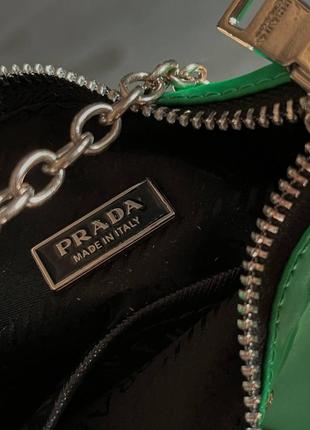 Жіноча сумка з нейлону prada/пада на плече сумочка жіноча шкіряна стильна брендова5 фото