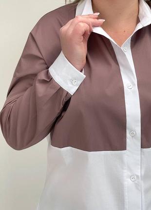 Рубашка женская удлиненная батал3 фото