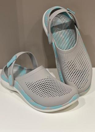 Сабо crocs literide 360 marbled, w105 фото