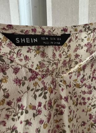 1+1=3🎁 блуза в цветочек shein6 фото