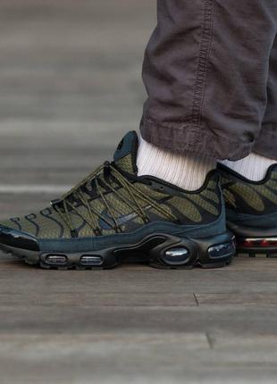 Мужские кроссовки nike air max tn plus lace toggle haki #найк