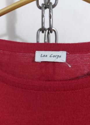 Вязаная шерстяная  кофта, футболка с коротким рукавом les corps10 фото