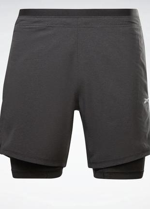 Мужские шорты reebok ts 2-in-1 strength short