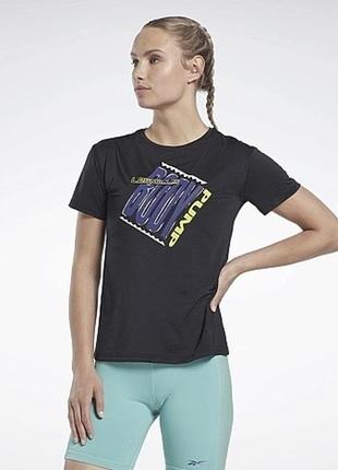 Футболка reebok les mills® bodypump® activchill athletic tee black hn3754