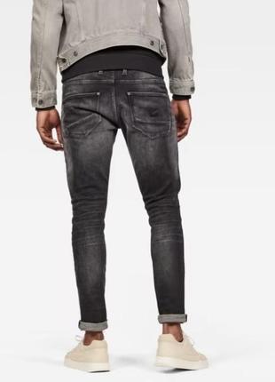 G-star raw super slim черные/серые мужские эластичные джинсы типа diesel