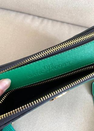 Сумка женская mj зеленая на плечо сумочка женская кожаная стильная сумка на два отделение9 фото