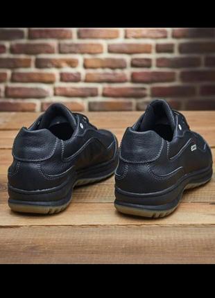 Кожаные мужские кроссовки с логотипом ecco размеры 46-506 фото