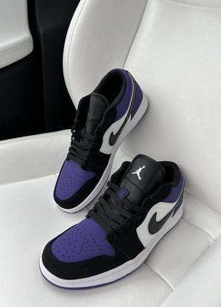 Кроссовки nike jordan low black violet