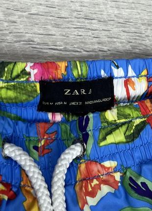 Zara шорты м размер пляжные яркие оригинал хорошие2 фото