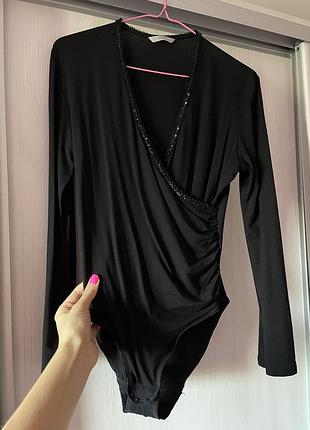 Чёрный боди marks spencer