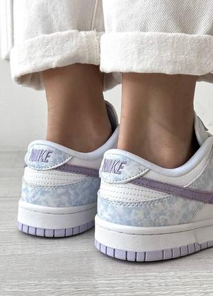 Premium ▪︎ кожаные кроссовки nike sb dunk white violet6 фото