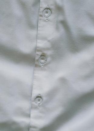 Вінтажна блуза з бавовни білого кольору4 фото