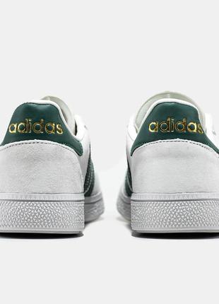 Кеди adidas spezial. натуральна шкіра/замша. колір зелений з білим.6 фото