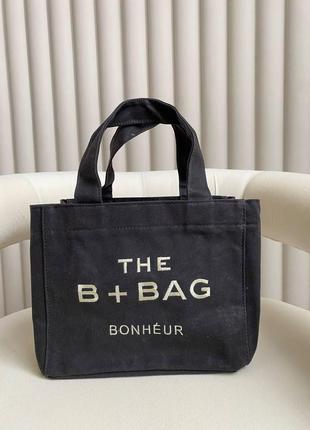 Женская сумка b+bag bonheur большая сумка шопер на плечо легкая тестильная сумка