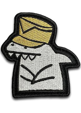 №295 шеврон "флорк: акула", 8х7,6 см