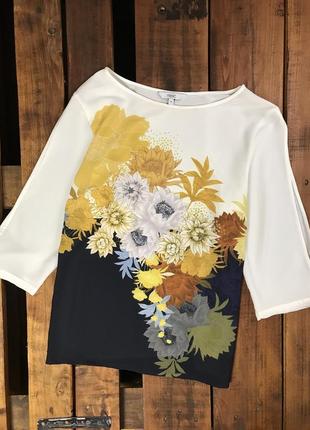 Жіноча блуза у квітковий принт next (некст лрр ідел оригінал різнокольорова)