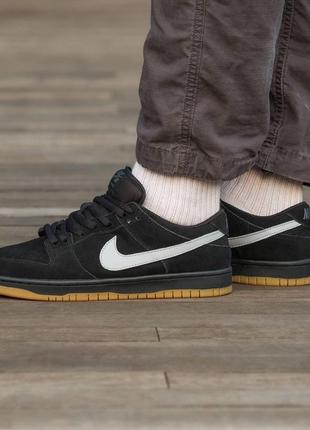 Кроссовки nike sb dunk black grey “fog”