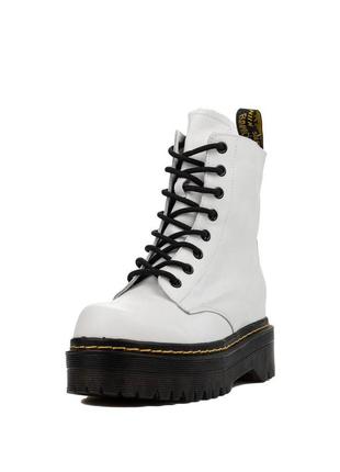 Женские демисезонные ботинки кожаные на шнуровке невысокие yalasou черно-белые 39 383 фото