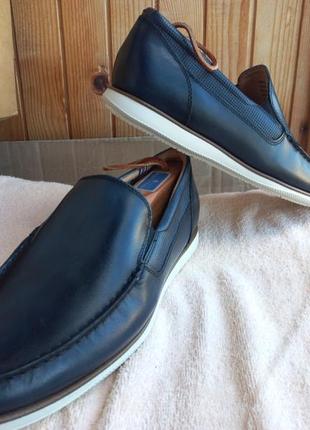 Лоферы мокасины слипоны florsheim atlantic venetian navy loafers